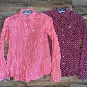 Cinch Polkadot Button Down